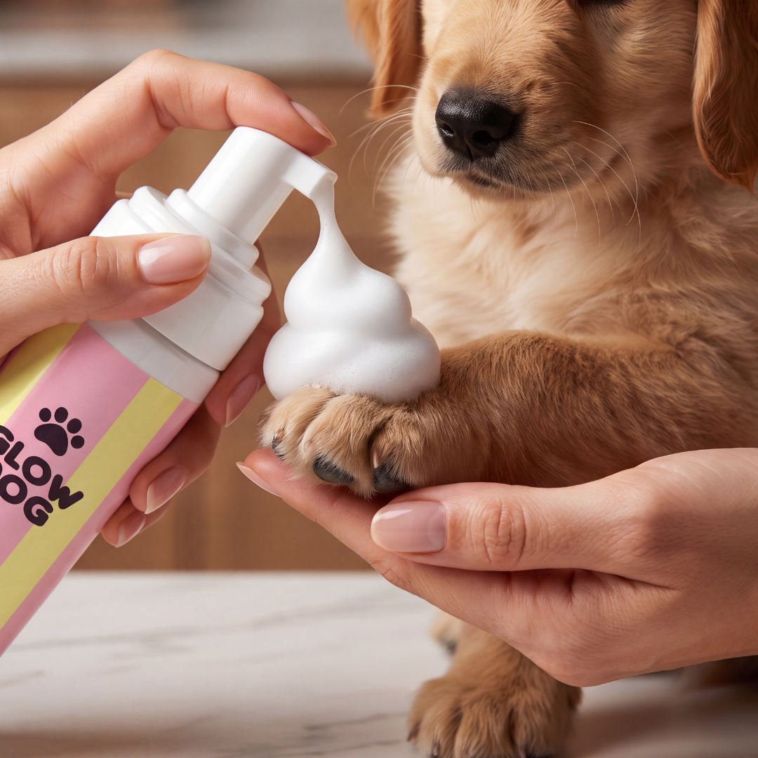 Mousse d'Aloe vera pour chiens – Shampooing sec sans eau- Masco Beauty