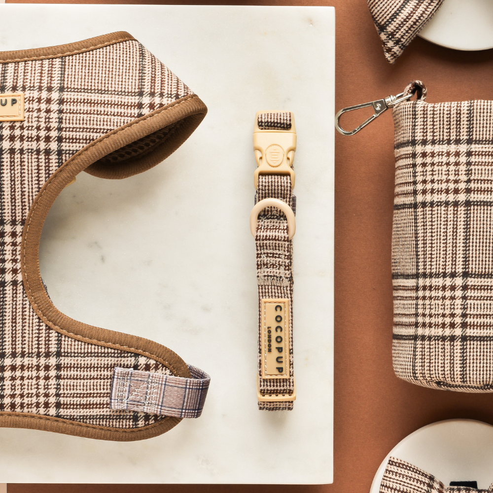 Collier Pup à Carreaux COCOPUP LONDON